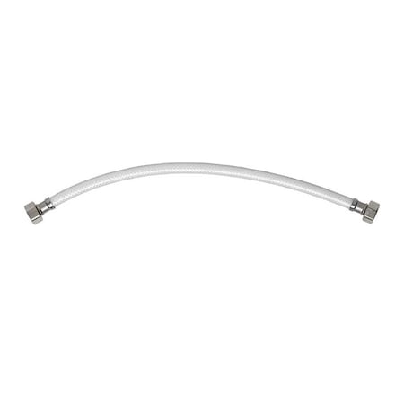 Thrifco Plumbing 1/2 Inch FIP X 1/2 Inch FIP X 20 Inch Long Flexible Braided PVC Riser 7642012